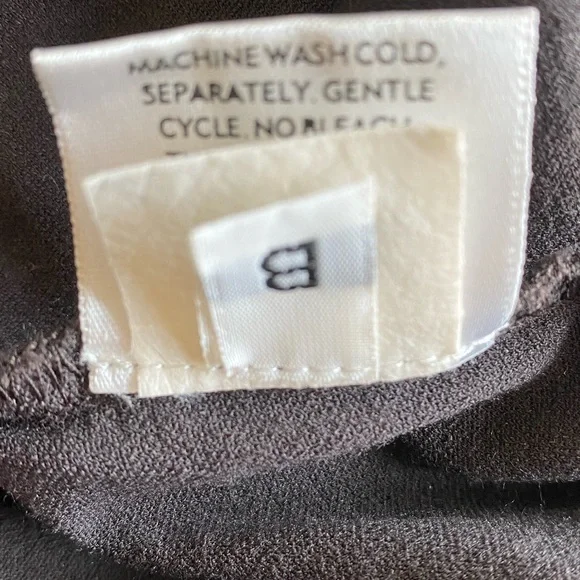 EILEEN FISHER‎ DARK GREY WASHABLE CREPE MINI SKIRT SIZE XS - Picture 8 of 10